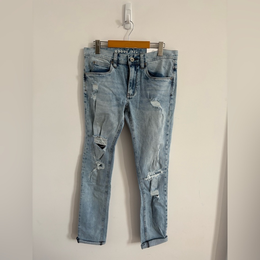 Zumiez Rogue Light Blue Skinny Jeans